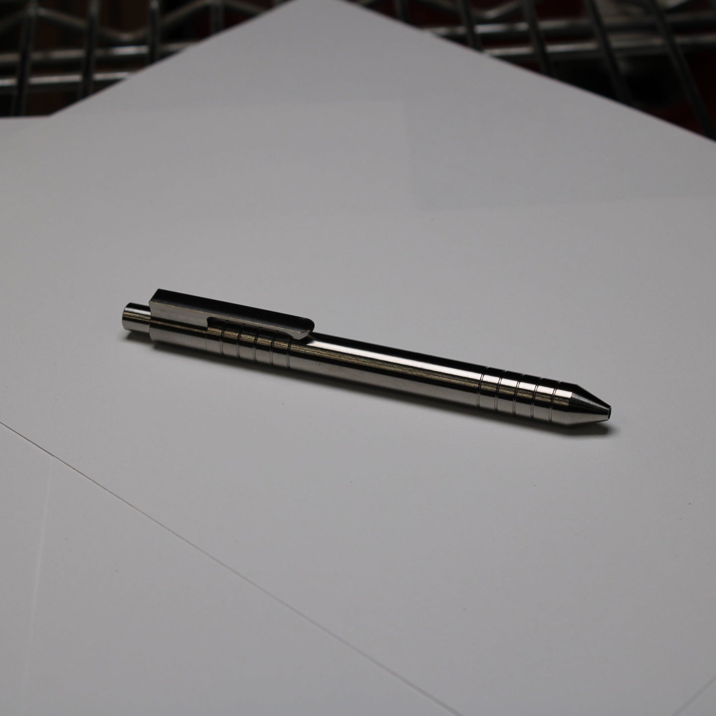 40 Click Clipped Pen - 6Al-4V Titanium - Conical Nose - ISO G2 (Parker)