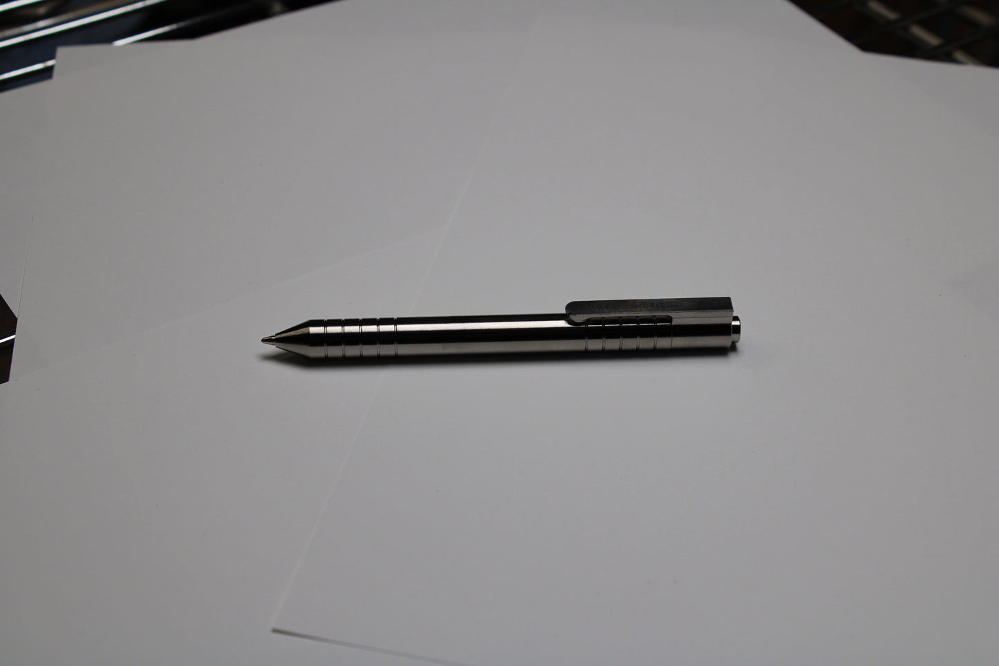 40 Click Clipped Pen - 6Al-4V Titanium - Conical Nose - ISO G2 (Parker)