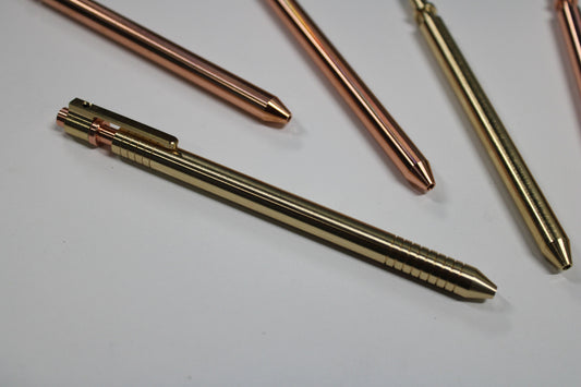 38 Brass - Rollerball (Pilot G2) - Copper Top - Brass Clip